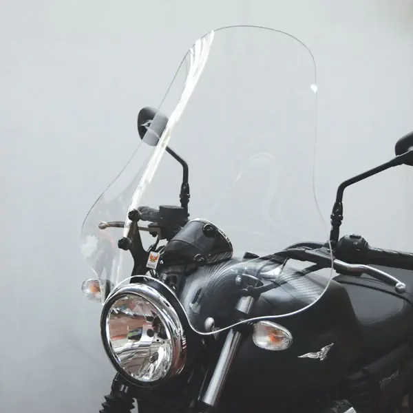 ISOTTA Parabrezza maxi trasparente PER MOTO GUZZI V7 / V9 INCLUSI ATTACCHI0 Must-Have