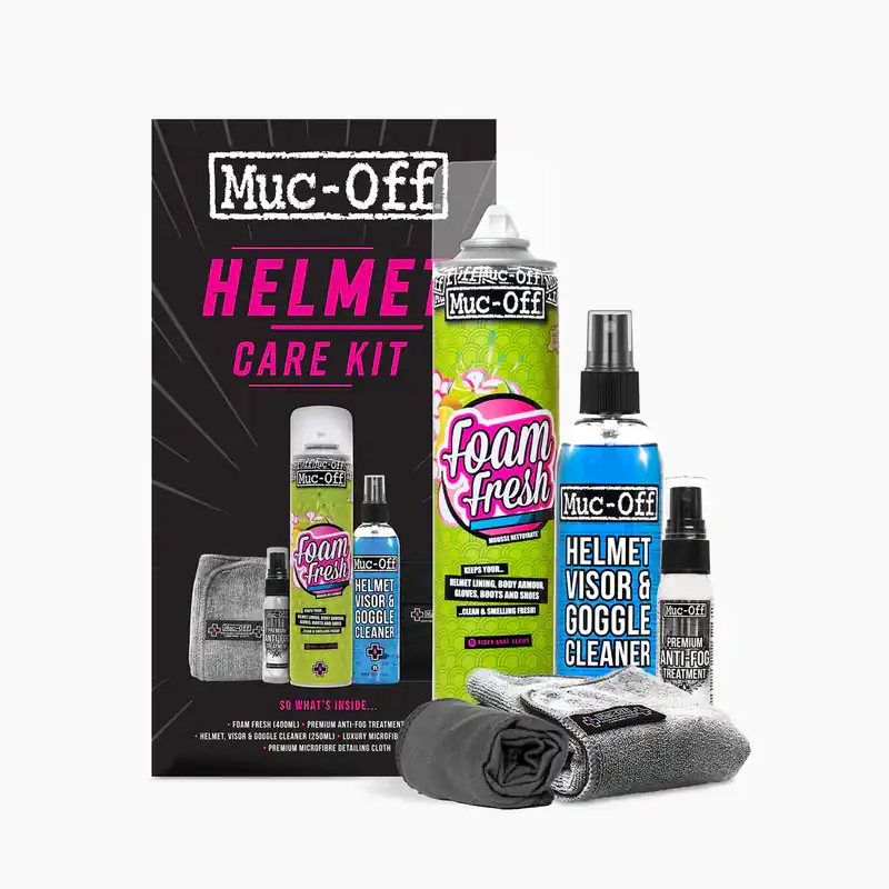 Pagamento Sicuro MUC-OFF Kit pulizia interna del casco, pulizia e cura della visiera o della maschera