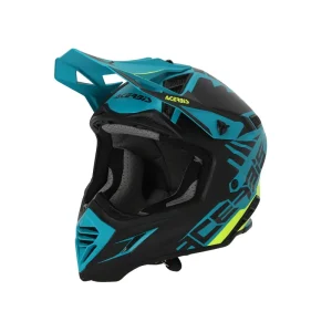 Affare CASCO Cross / Enduro / Super Motard Acerbis X-TRACK 22-06 Verde Acqua/Nero/Giallo Fluo