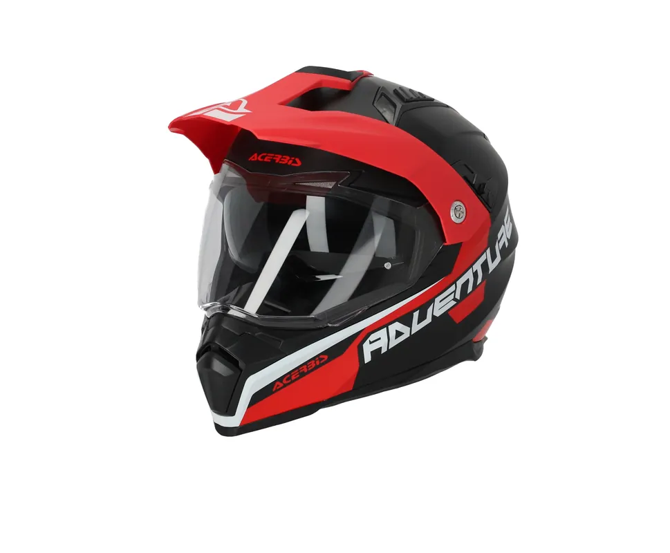 Compra Adesso CASCO Touring / Enduro Stradali / Super Motard / ATV Acerbis FLIP FS-606 22-06 Grigio Scuro/Rosso/Bianco