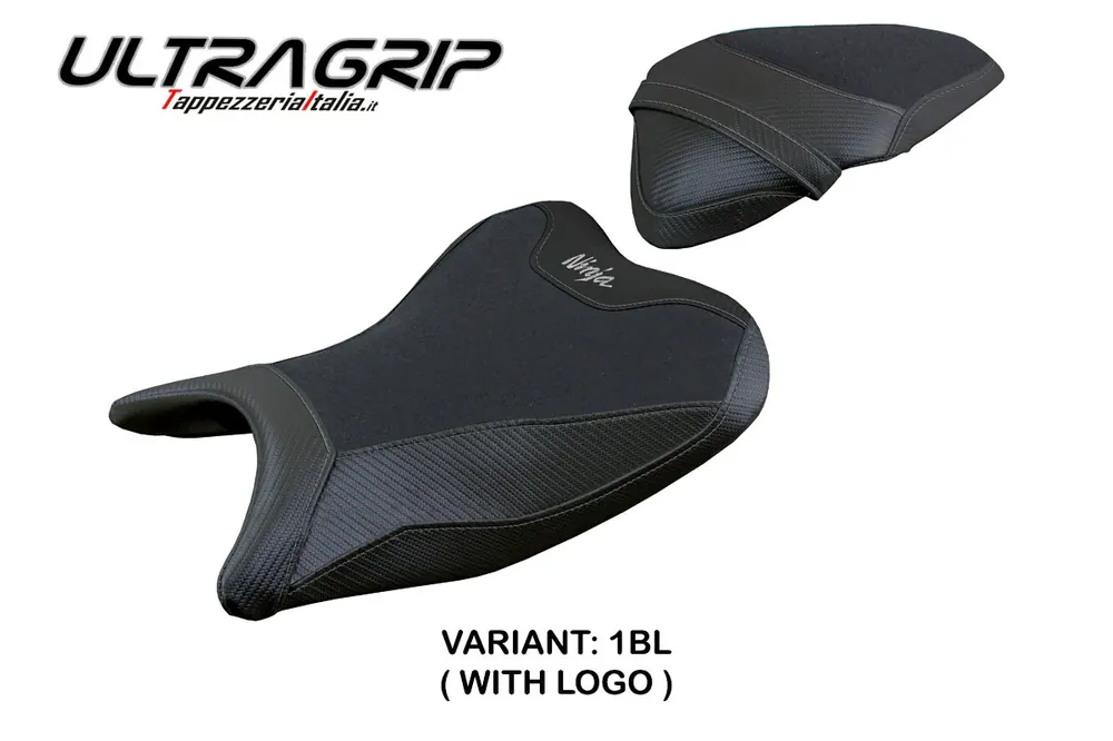 Di Tendenza Rivestimento sella compatibile Kawasaki Ninja 400 (18-23) modello Ribera ultragrip