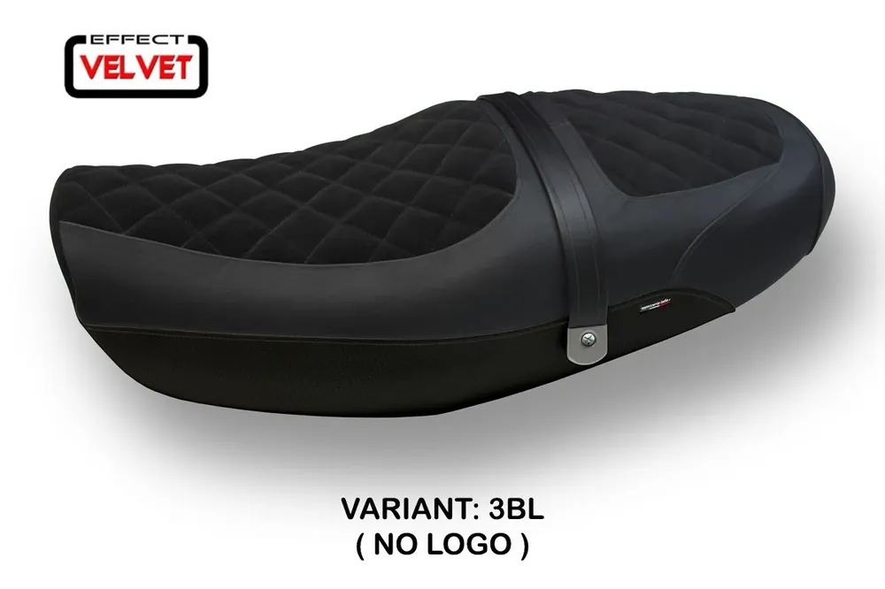 Must-Have Rivestimento sella compatibile Kawasaki Z 900 RS (18-23) modello Natal Total Black velvet