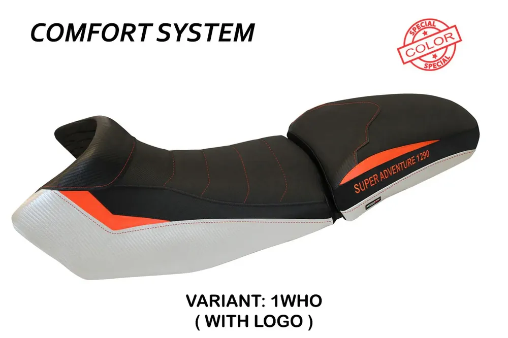 Rivestimento sella compatibile KTM 1290 Super Adventure S - T (15-20) modello Eden special color comfort system Più Venduto