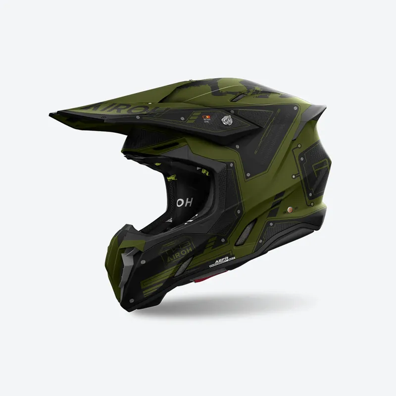Non Perdere AIROH TWIST 3 Casco Cross Moto enduro grafica MILITARY