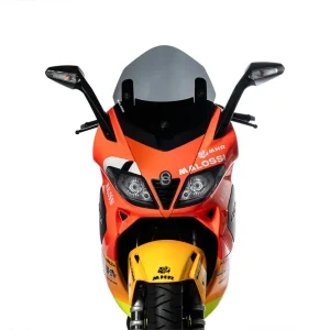 APRILIA SR MAX 125 ie 4T LC euro 3 2011->2014 (M357M) MALOSSI SPORT SCREEN cupolino - FUMÉ SCURO - L.425xH.450 sp.3 mm Novità