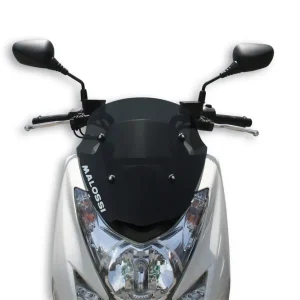 YAMAHA MAJESTY S 125 ie 4T LC MALOSSI SPORT SCREEN cupolino - FUMÉ SCURO - L.360xH.410 sp.3 mm Consegna Rapida