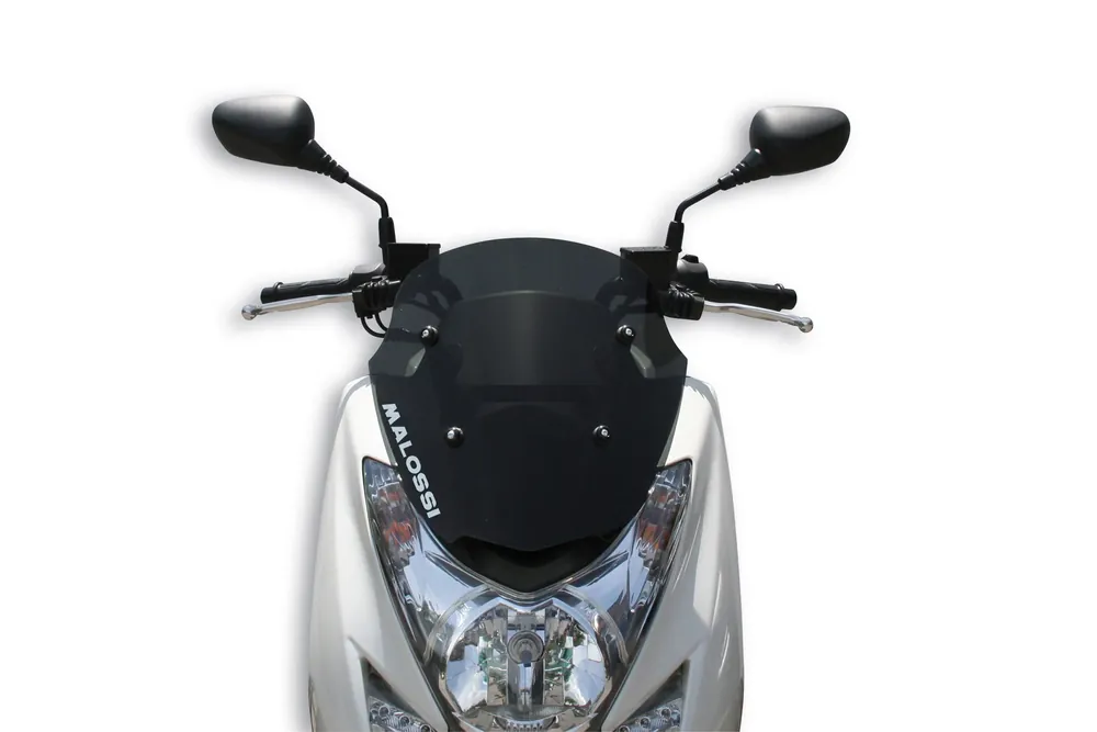 YAMAHA MAJESTY S 125 ie 4T LC MALOSSI SPORT SCREEN cupolino - FUMÉ SCURO - L.360xH.410 sp.3 mm Consegna Rapida