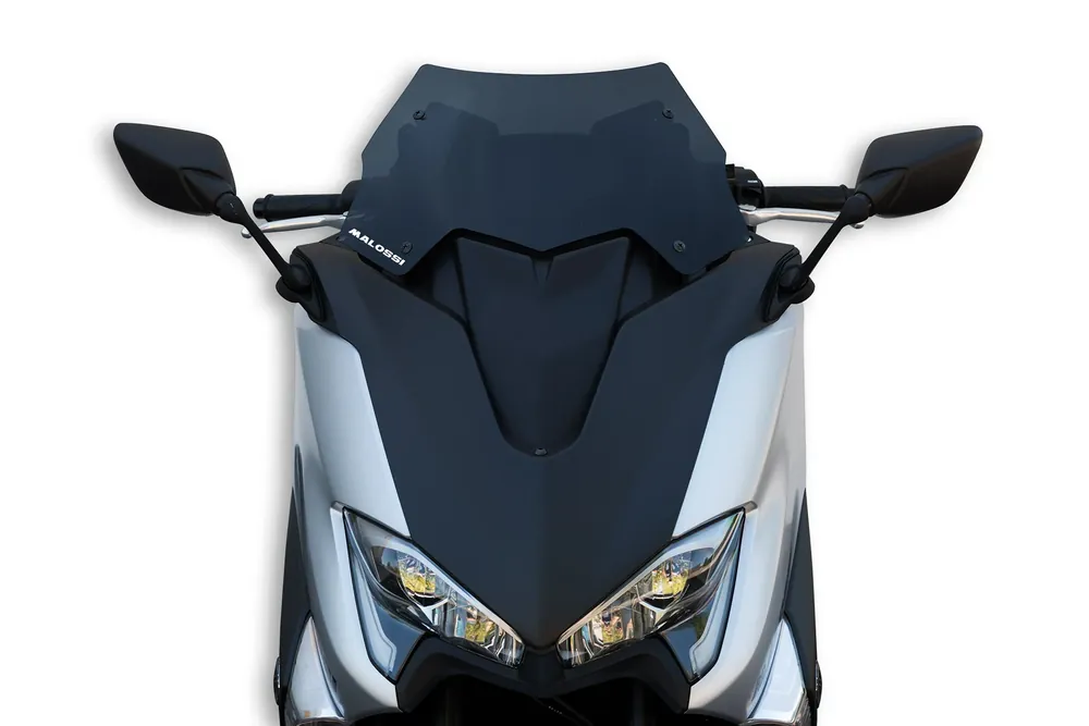 YAMAHA T MAX 530 ie 4T LC euro 4 2017-> (J415E) MALOSSI SPORT SCREEN cupolino - FUMÉ SCURO - L.450xH.280 sp.3 mm Reso Gratuito