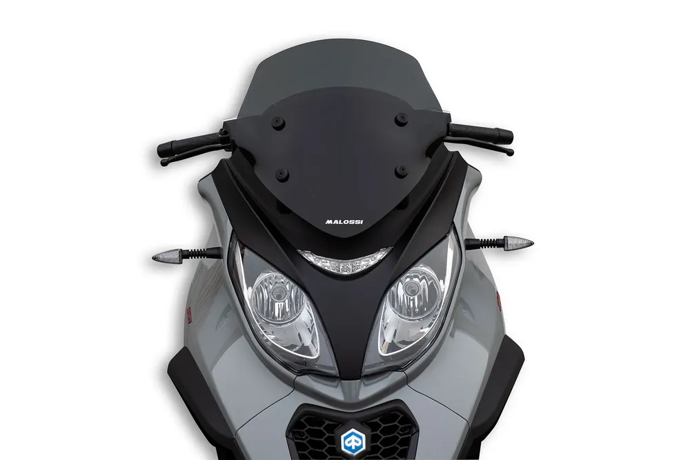 PIAGGIO MP3 350 ie 4T LC euro 4 2018-> (TA14M) MALOSSI SPORT SCREEN cupolino - FUMÉ SCURO - L.410xH.440 sp.3 mm Prezzo Di Fabbrica