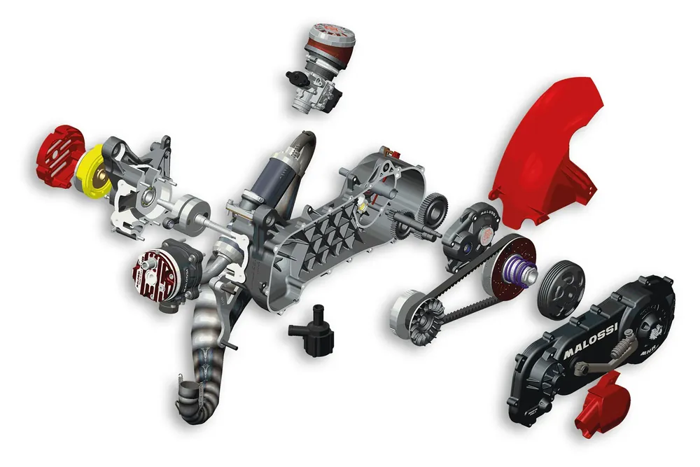 Subito Disponibile MOTORE COMPLETO 94cc MALOSSI APRILIA - MALAGUTI - YAMAHA - BENELLI - MBK - ITALJET