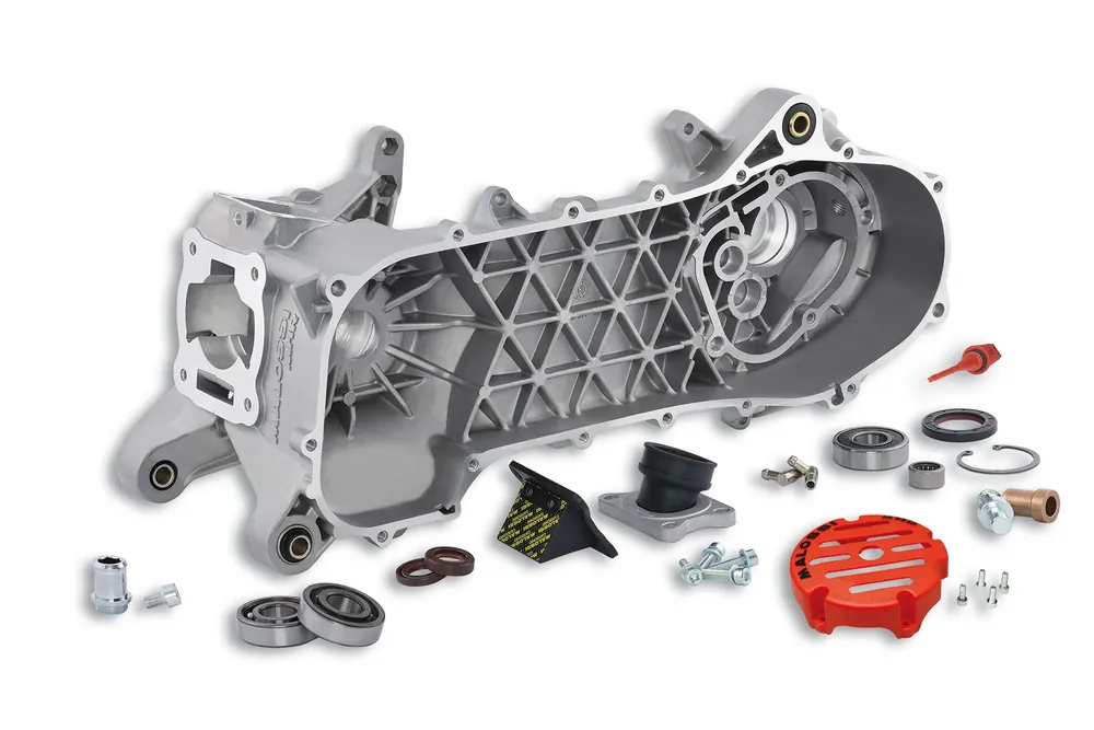 Quantità Limitata APRILIA SR (carb.) 50 2T LC 2004-> (PIAGGIO) MALOSSI MHR RC-one CARTER MOTORE COMPLETO (per motore PIAGGIO)