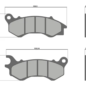 HONDA PCX 125 ie 4T LC euro 3 2015->2017 MALOSSI BRAKE PADS Super Prezzo