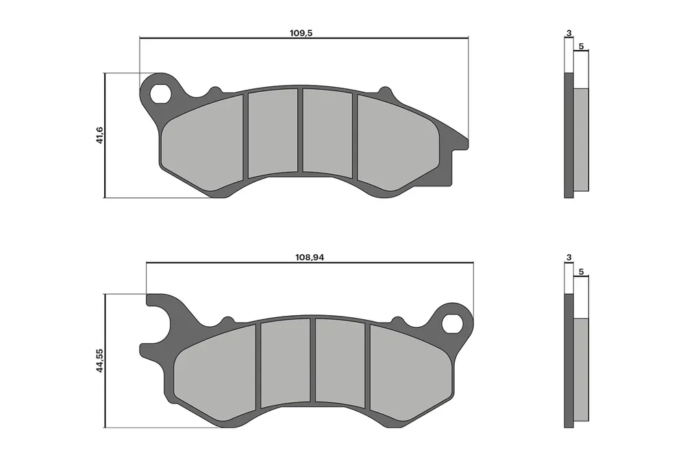 HONDA PCX 125 ie 4T LC euro 3 2015->2017 MALOSSI BRAKE PADS Super Prezzo