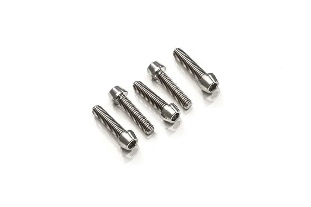 Compra Adesso CNC RACING Kit viti piastra superiore forcella M6x30/M8x30 (4/1 pz) - Titanio
