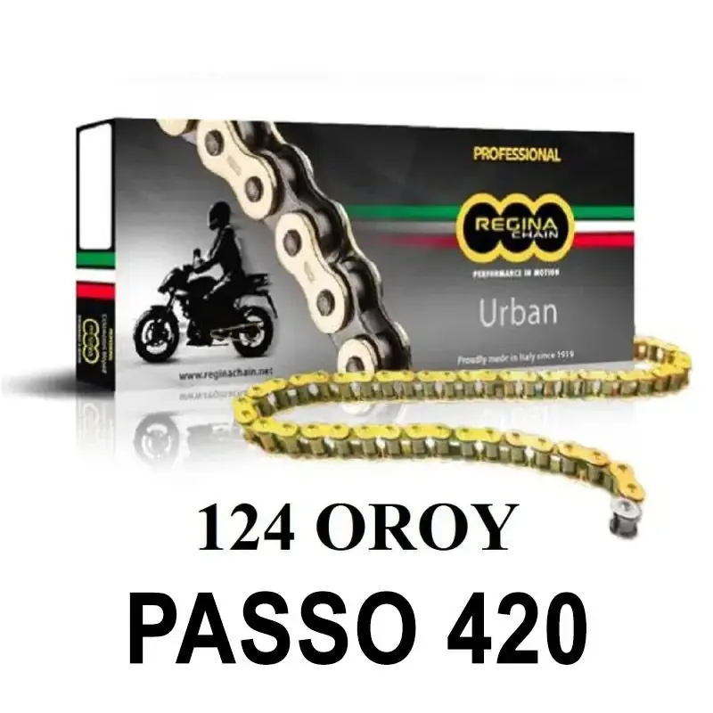 Ultime Pezzi REGINA Catena 124OROY 110 maglie passo 420 - Oro