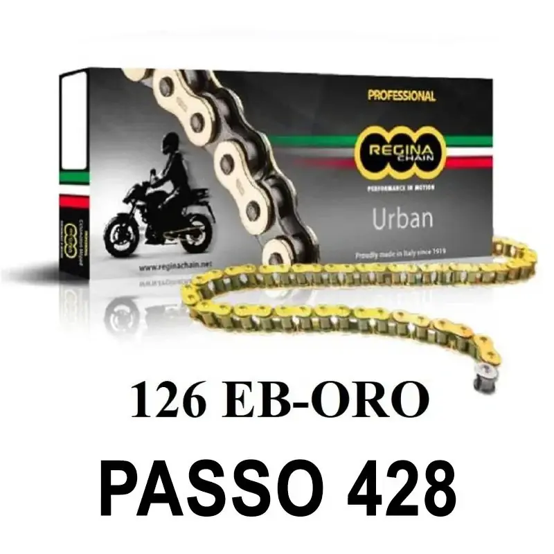 REGINA Catena 126EB-ORO 140 maglie passo 428 - Oro YAMAHA TZR 125 1993 -1995 Nuovo Arrivo