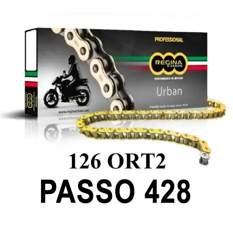 REGINA Catena 126ORT2 130 maglie passo 428 - Oro DERBI GPR 125 NUDE 2004 -2008 Compra Oggi Stesso