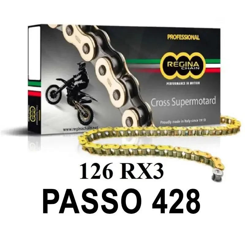 REGINA Catena 126RX3 120 maglie passo 428 - Oro Bestseller