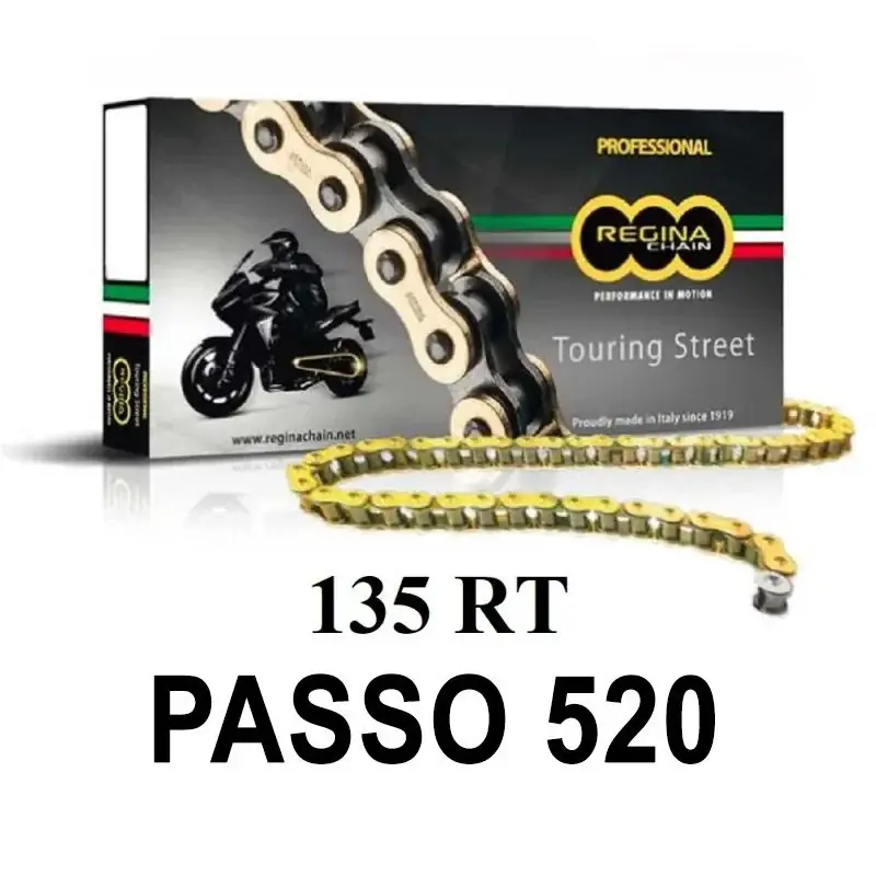 REGINA Catena 135RH2 120 maglie passo 520 - Oro HUSQVARNA CR 125 1983 -1986 Ultime Pezzi