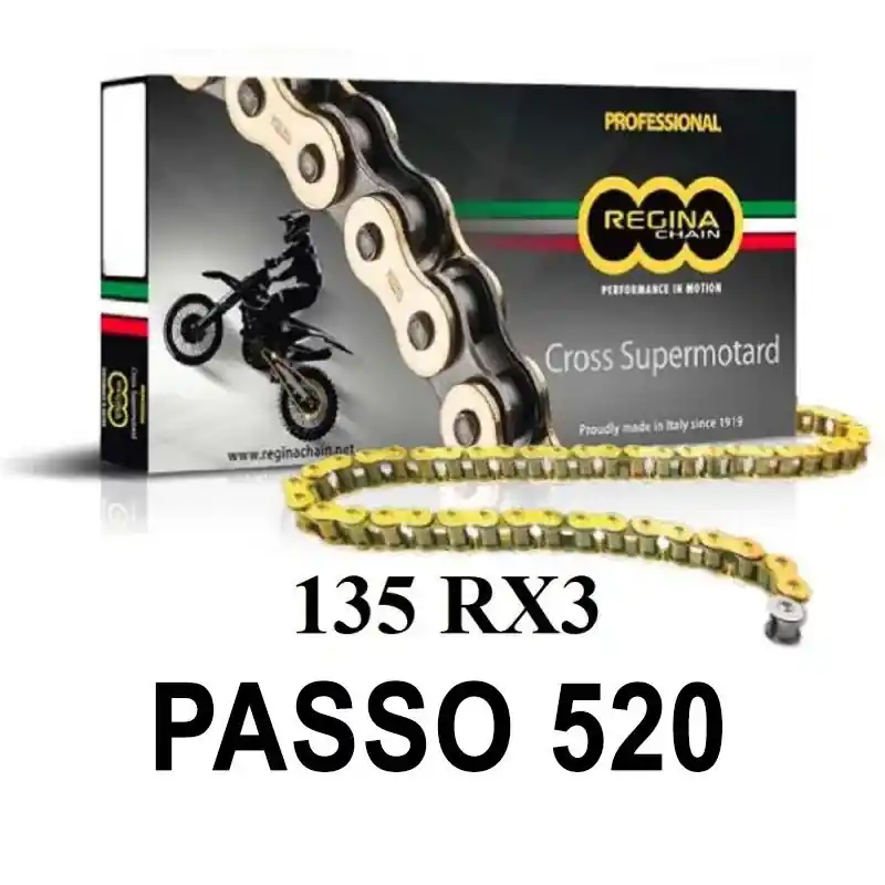 Promo Stagionale REGINA Catena 135RX3 112 maglie passo 520 - Oro