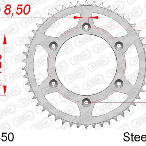 Soddisfatti O Rimborsati Corona AFAM 10212-50 in acciaio passo 520 HM-HONDA CRE F 450 R ENDURO 2004 -2008