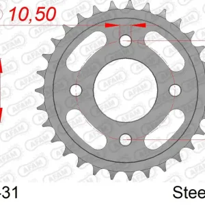 Ultima Occasione Corona AFAM 10218-31 in acciaio passo 520 HONDA CB 250 NIGHTHAWK 1992  -2000