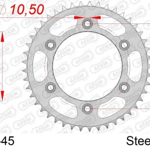 Corona AFAM 10320-45 in acciaio passo 520 HONDA XR 650 L 1993 -2019 Acquista Ora