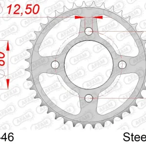 Prezzo Scontato Corona AFAM 10603-46 in acciaio passo 530 HONDA CB 750 K 1980 -1981