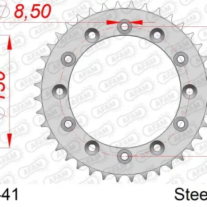 Corona AFAM 12323-41 in acciaio passo 520 HONDA XL 500 R 1982 -1987 Super Prezzo
