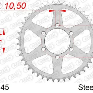 Offerta Speciale Corona AFAM 12403-45 in acciaio passo 530 YAMAHA XJ 550 1981 -1984