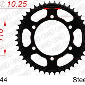 Offerta Corona AFAM 12813-44 in acciaio passo 530 YAMAHA FZS 1000 FAZER 2001 -2006