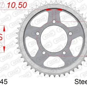 Corona AFAM 14601-45 in acciaio passo 530 SUZUKI GSX 600 F 1992 -1997 Compra Adesso