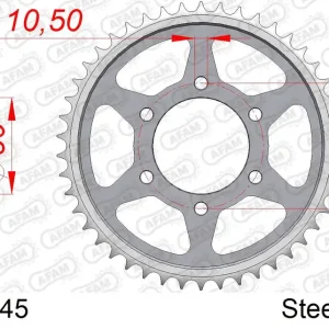 Corona AFAM 16604-45 in acciaio passo 530 KAWASAKI ZXR 750 ZX750 1991 -1992 Ultima Occasione