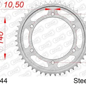 Corona AFAM 16701-44 in acciaio passo 530 KAWASAKI ZZR 1100 ZX 1100 1996 -2001 Direttamente Dal Produttore