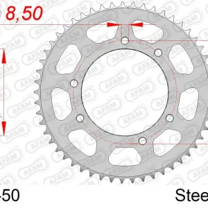 Corona AFAM 47103-50 in acciaio passo 420 MALAGUTI XTM 50 2003 -2006 Compra Adesso