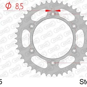 Offerta Corona AFAM 71304-45 in acciaio passo 520 HUSABERG FE 650 E 2004 -2008