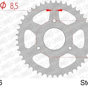 Offerta Lampo Corona AFAM 80200-46 in acciaio passo 428 RIEJU NKD 125 2006 -2010