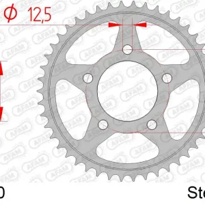 Corona AFAM 86600-40 in acciaio passo 530 TRIUMPH 1200 TROPHY 1999 -2001 Esclusivo