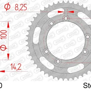 Prezzo Di Fabbrica Corona AFAM 92113-50 in acciaio passo 428 BETA RR 50 SUPERMOTO 2001