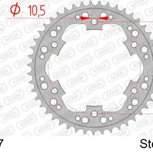 Corona AFAM 92635-47 in acciaio passo 525 BMW F 800 R 2005 -2020 Subito Disponibile