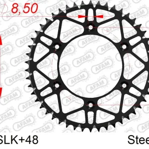 Esclusivo Corona AFAM 71304SLK+48 in acciaio passo 520 HUSQVARNA TC 250 2014 -2016