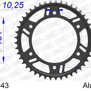 Corona AFAM 11618-43 in all. passo 520 HONDA CBR 1000 RA FIREBLADE C-ABS 2017 -2019 Soddisfatti O Rimborsati