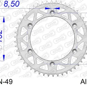 Corona AFAM 13508N-49 in all. passo 520 YAMAHA YZ 125 1988 Più Venduto