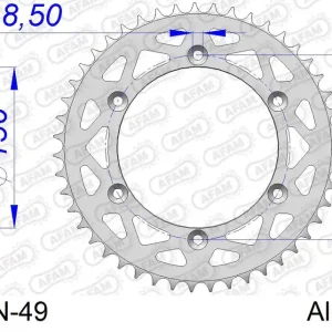 Corona AFAM 15206N-49 in all. passo 520 GAS-GAS EC 200 E4 2018 Vendita Finale