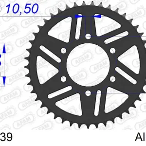 Novità Corona AFAM 17606-39 in all. passo 520 KAWASAKI ZX 10 R ZX 1000 2004 -2015