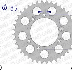 Corona AFAM 78303-40 in all. passo 520 MONTESA/HONDA 314 R 1994 -1996 Professionale