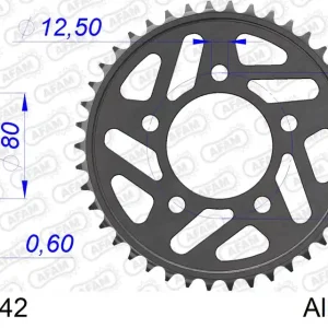 Corona AFAM 11522-42 In All Passo 520 HONDA CB 500 R,S,T,V,W,X,Y,1,2,3 1994 -2003 Ultimissimo Modello