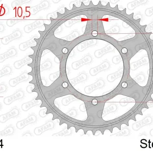 Prezzo Ridotto Corona AFAM 86605-44 In Acc Passo 525 TRIUMPH 1200 SCRAMBLER XC 2019 -2023