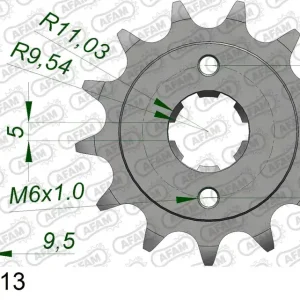 Economico Pignone AFAM 20308-13 passo 520 HONDA TRX 250 1986 -1987
