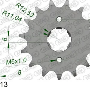 Compra Online Pignone AFAM 20500-13 passo 520 HONDA XR 250 R 1981  -1983